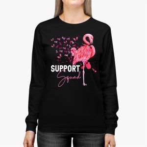 Warrior Support Squad Flamingo Breast Cancer Awareness Longsleeve Tee 3 3