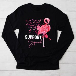 Breast Cancer Shirt Ideas Warrior Support Squad Flamingo Ideal Longsleeve Tee