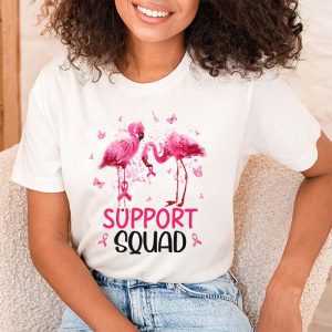 Warrior Support Squad Flamingo Breast Cancer Awareness T Shirt 2 1