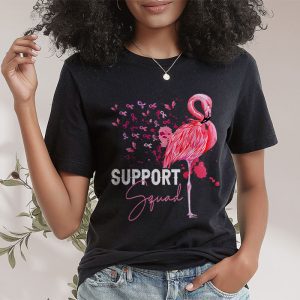 Warrior Support Squad Flamingo Breast Cancer Awareness T Shirt 2 3