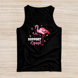 Warrior Support Squad Flamingo Breast Cancer Awareness Tank Top