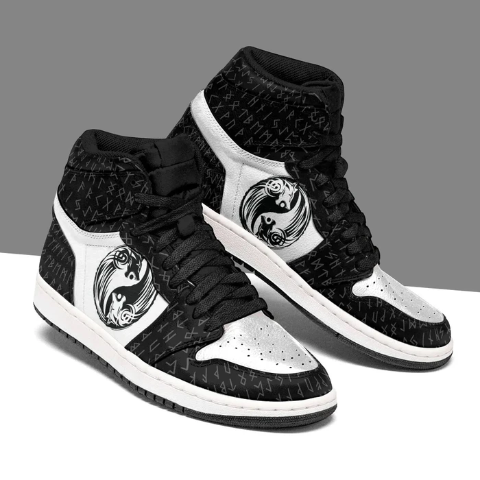 Ying Yang Wolf High Top Shoe Air Jordan 1 JD1 Shoes