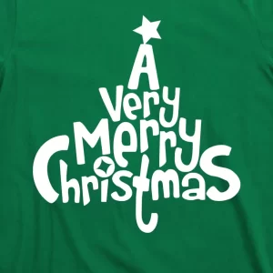 A Very Merry Christmas Tree Logo T Shirt 3