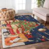 Animals Merry Christmas Rug