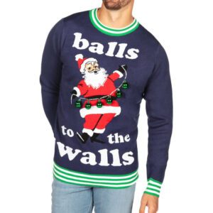 Balls To The Walls Ugly Christmas Sweater