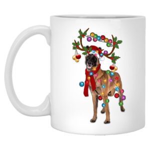 Belgian Malinois Puppy Merry Christmas Mug