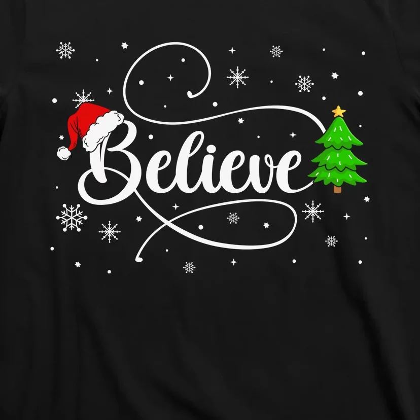 Believe-Christmas-Santa-Holiday-T-Shirt-3 Believe Christmas Santa Holiday T Shirt 3