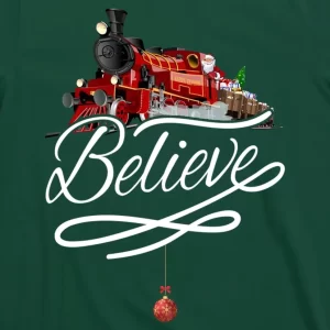 Believe Polar Express Christmas Holiday Train T Shirt 3