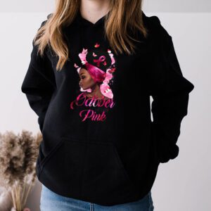 Breast Cancer In October We Wear Pink African American Women Hoodie 3