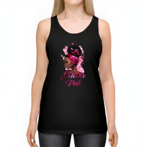 Breast Cancer In October We Wear Pink African American Women Tank Top 2