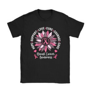 Breast Cancer Support Pink Ribbon Breast Cancer Awareness T-Shirt