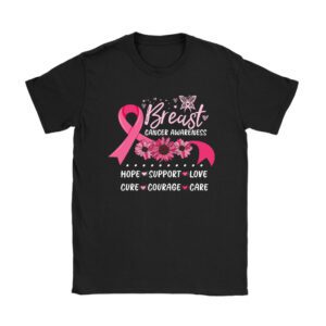 Breast Cancer Support Pink Ribbon Breast Cancer Awareness T-Shirt