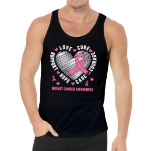 Breast Cancer Support Pink Ribbon Breast Cancer Awareness Tank Top 3 2