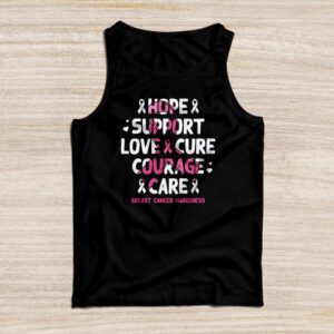 Breast Cancer Support Pink Ribbon Breast Cancer Awareness Tank Top