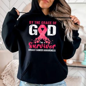 By The Grace God Im A Survivor Breast Cancer Survivor Hoodie 2