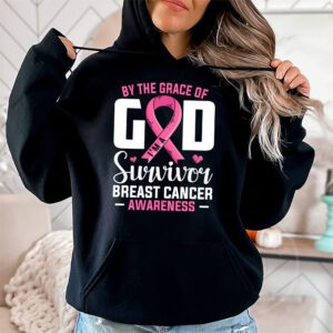 By The Grace God Im A Survivor Breast Cancer Survivor Hoodie 2 4