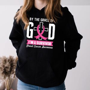 By The Grace God Im A Survivor Breast Cancer Survivor Hoodie 3 1