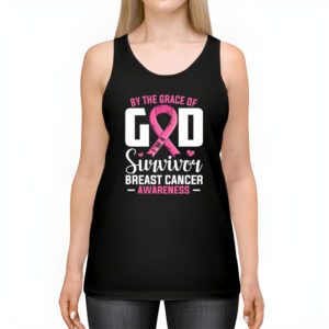 By The Grace God Im A Survivor Breast Cancer Survivor Tank Top 2 4