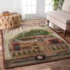 Camping Merry Christmas Rug