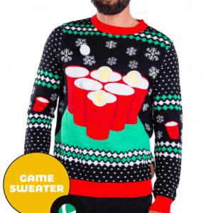 Cheer Pong Game Ugly Christmas Sweater