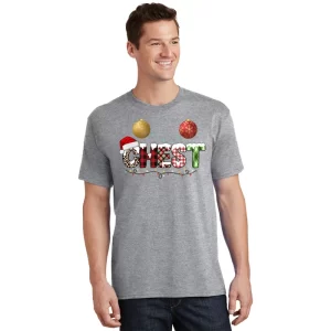 Chest Holiday Festive Christmas T Shirt 1