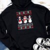 Chillin With My Snowmies Funny Ugly Christmas Hoodie