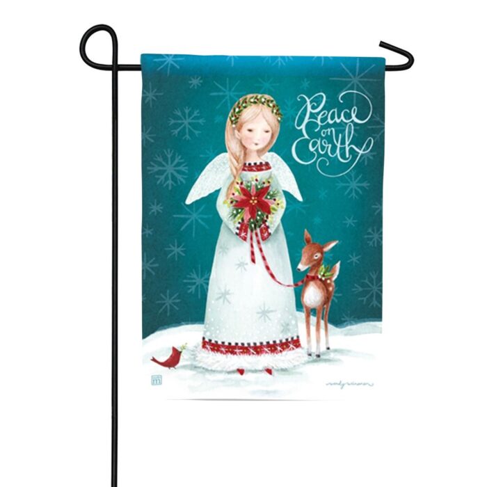 Christmas Angel Garden Flag