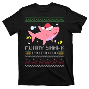 Christmas Mommy Shark T-Shirt