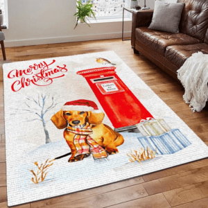 Christmas Penguin Printing Floor Mat Carpet