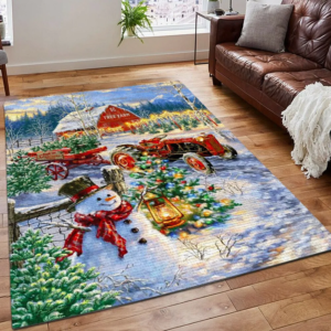Christmas Printing Floor Mat Carpet