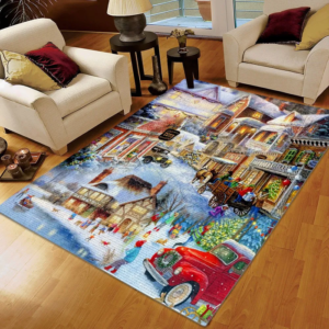 Christmas Printing Floor Mat Carpet