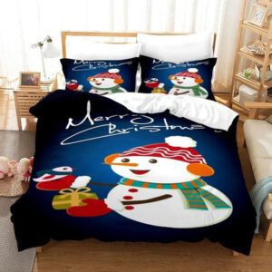 Christmas Snowman Merry Christmas Bedding Set Rbsmt Nooasona