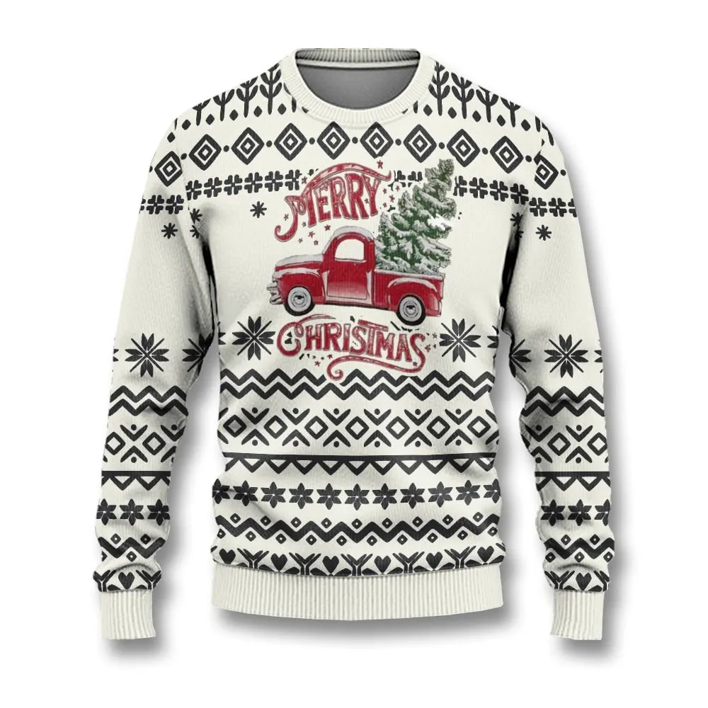 Christmas Tree On Car Ugly Sweaters