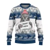 Christmas Ugly Sweater Cat Merry Meow Christmas Ugly Sweaters