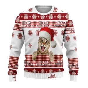 Christmas Ugly Sweater Christmas Cat Ugly Sweaters