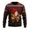 Christmas Ugly Sweater Christmas Santa Claus And Reindeer Ugly Sweaters