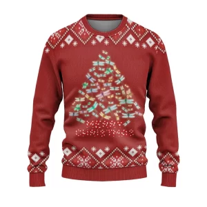 Christmas Ugly Sweater Dragonfly Christmas Tree Ugly Sweaters