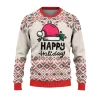 Christmas Ugly Sweater Happy Holiday Ugly Sweaters