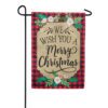 Christmas Wishes Applique Garden Flag