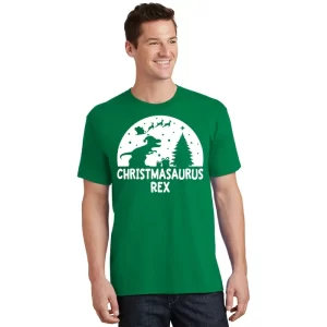 Christmasaurus Rex T Shirt 1