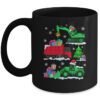 Construction Vehicle Christmas Red Trucks Winter Boys Mug
