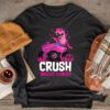 Crush Breast Cancer Awareness Monster Truck Toddler Boy Longsleeve Tee