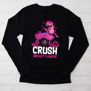 Crush Breast Cancer Awareness Monster Truck Toddler Boy Longsleeve Tee 2 7