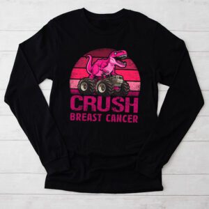 Crush Breast Cancer Awareness Monster Truck Toddler Boy Longsleeve Tee 2 8