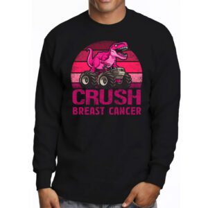 Crush Breast Cancer Awareness Monster Truck Toddler Boy Longsleeve Tee 3 8