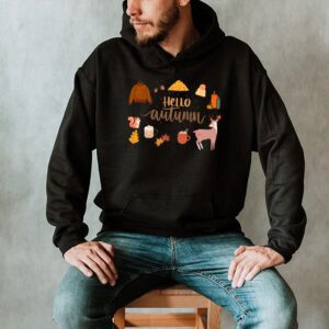 Cute Hello Autumn Season Thanksgiving and Fall Color Lovers Hoodie 2