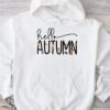 Cute Hello Autumn Season Thanksgiving and Fall Color Lovers Hoodie