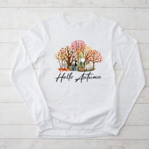 Cute Hello Autumn Season Thanksgiving and Fall Color Lovers Longsleeve Tee