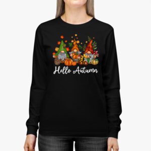 Cute Hello Autumn Season Thanksgiving and Fall Color Lovers Longsleeve Tee 2 7