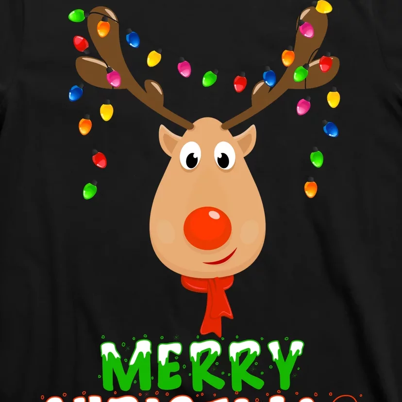 Cute-Merry-Christmas-Reindeer-T-Shirt-3 Cute Merry Christmas Reindeer T Shirt 3